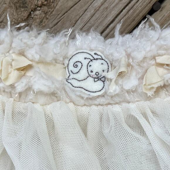 Bunnies By The Bay Girls Ivory Tulle Princess Skirt One Size - Picture 3 of 7